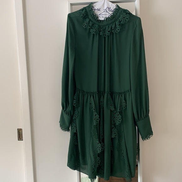 See from Chloe - Green Openworks dress - Picture 5 of 7